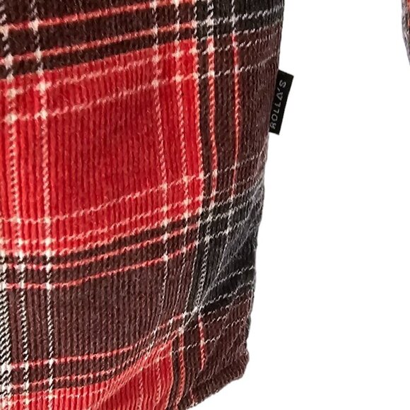Revolve Rolla's Men At Work Quilted Cord Shirt Size Small NWT Shacket  Plaid - Picture 8 of 8